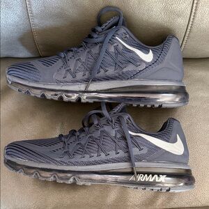 Nike Air Max Men's Shoes - navy with gray swoosh